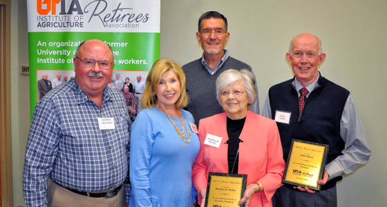 These are the current officers. George Gradle, Eastern Area Secretary; Brenda Voiles, Past State President; Steve Sutton, Eastern Area Vice President; Martha Jo Tolley, State Secretary/Treasurer; and John Jared, State President.