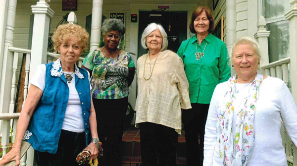 Faye Hochnedel, Rosalind Woodard, Martha Jo Tolley, Marjorie Phillips, and Cherry Lane Darken.